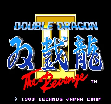 Double Dragon II - The Revenge (World) screen shot title